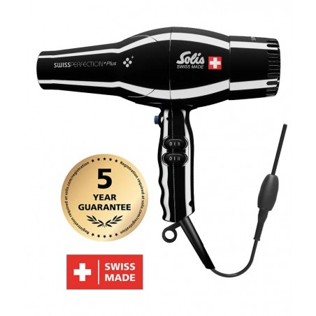 SOLIS Swiss Perfection Plus Black - sušilo za kosu
