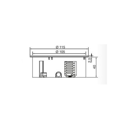 Bachmann  ugradbena uticnica TWIST 2S