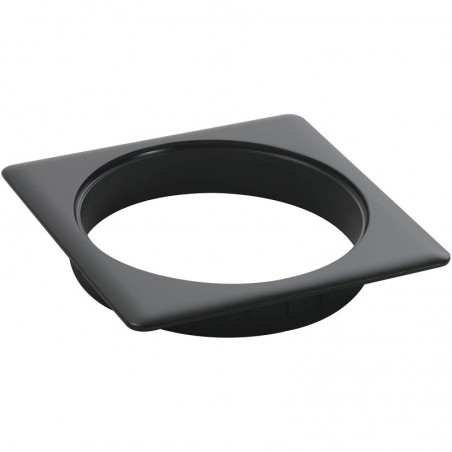 Ugradni okvir Netbox Point, 90 x 90 mm, V 2,5 mm, crni