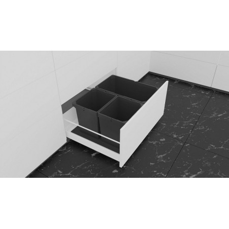 ENVI Free sustav za razvrst.otpada, ŠK 600mm, 460x216x382mm, plast. lavasiva