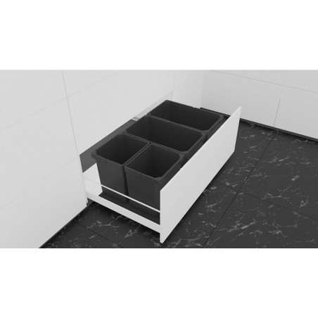 ENVI Free sustav za razvrst.otpada, ŠK 800mm, 690x326x382mm, plast. lavasiva