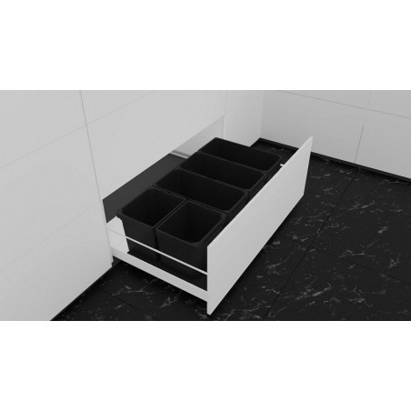 ENVI Free sustav za razvrst.otpada, ŠK 900mm, 779x216x382mm, plast. lavasiva