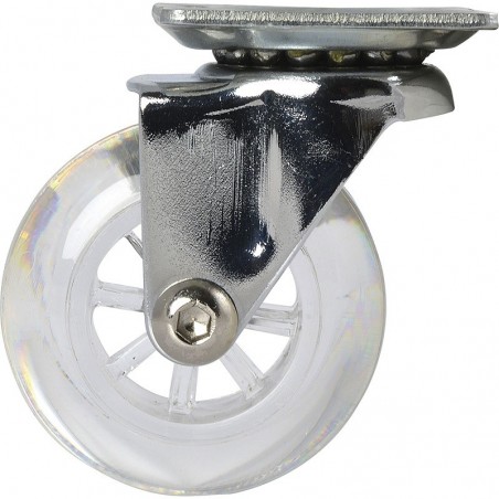 Okretni kotačić gumeni 50 mm 30 kg prozirni
