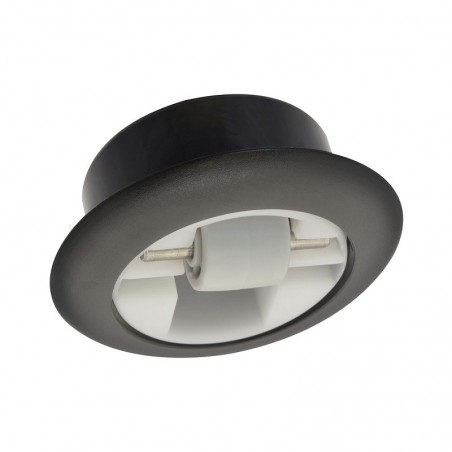 Mini okretni kotačić tvrdi, ø 15 mm, bez kočnice, vis. 17mm, plastika crna