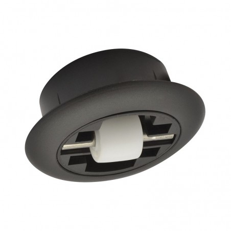 Mini fiksni kotačić meki, ø 15 mm, bez kočnice, vis. 17 mm, plastika crna