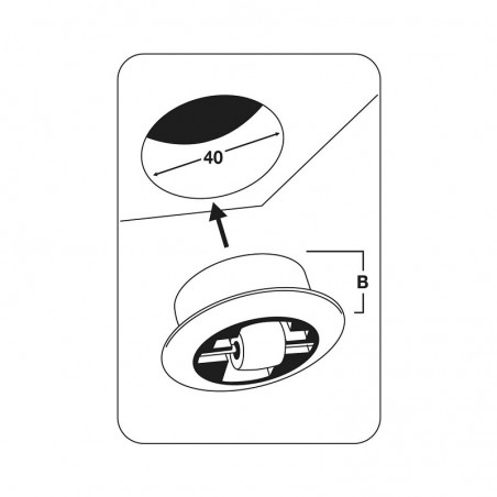 Mini fiksni kotačić meki, ø 15 mm, bez kočnice, vis. 17 mm, plastika crna