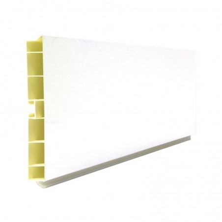 Sokl profil vis: 150 mm, dulj. 4000 mm bijelo visoki sjaj folirano