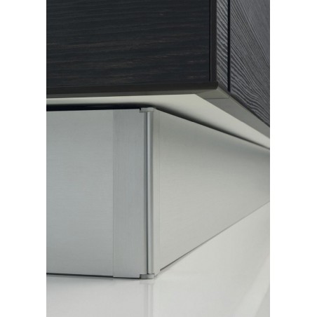 Aluminijski sokl S10, V:100 mm, D:4000 mm, efekt nehrđ.čelika