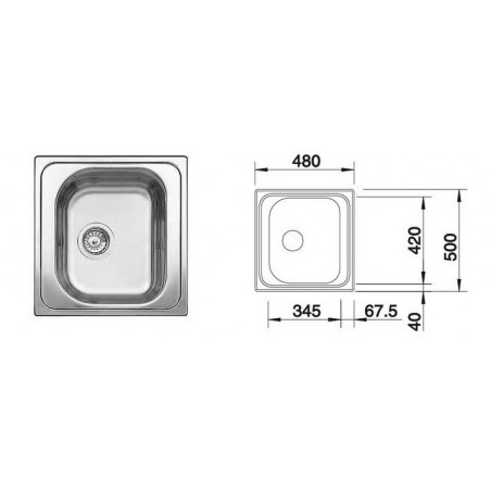 BLANCO TIPO 45 INOX sudoper 525320