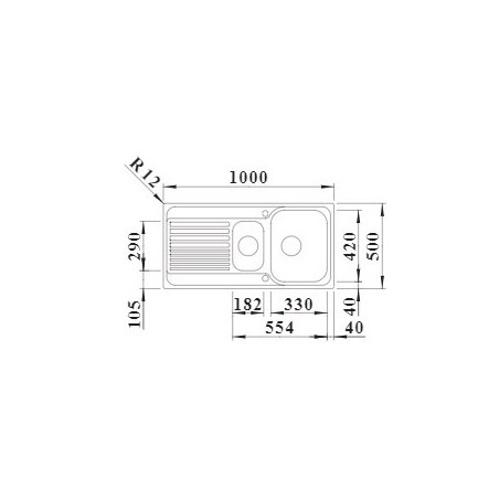 BLANCO TIPO ll 6 S INOX  sudoper 526622