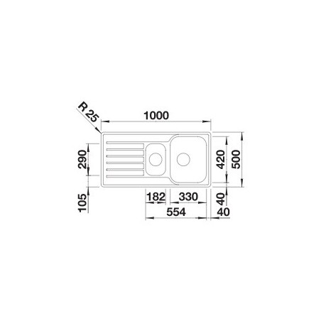 BLANCO LANTOS II 6 S-IF INOX sudoper 	526626
