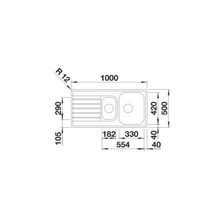 BLANCO LIVIT II 6 S INOX  sudoper 526625