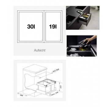 BLANCO FLEXON II LOW 60/2 ugradna kanta za otpad 526641