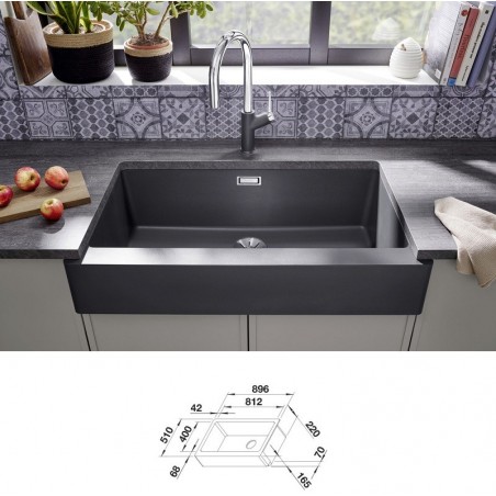 Blanco VINTERA XL 9-UF InFino SILGRANIT sudoper