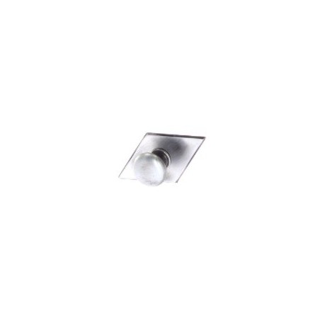 Gumb Karo sa štitom, ø 25 mm, šir. 68 mm, vis. 35 mm, željezo pokositreno