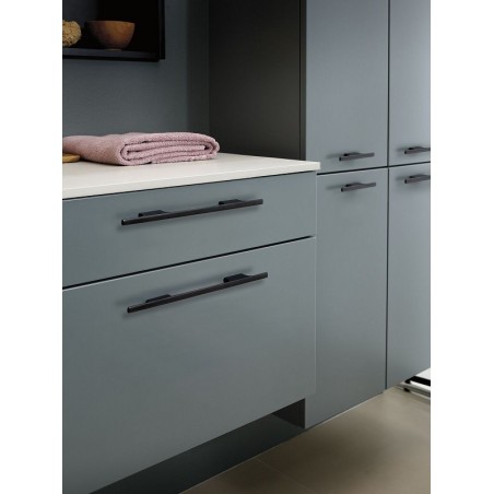 Ručkica Tau širina 286 mm, aluminij crna mat, četkana