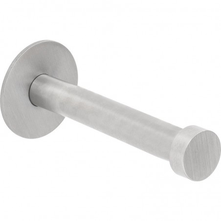 Vješalica za kapute Pirwa 1, pločica ø 30 mm, dub. 72 mm, nehrđ. čelik četk.