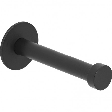 Vješalica za kapute Pirwa 1, pločica ø 30 mm, dub. 72 mm, čelik crni mat