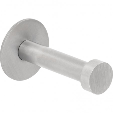 Vješalica za kapute Pirwa 1, pločica ø 30 mm, dub. 52 mm, nehrđ. čelik četk.