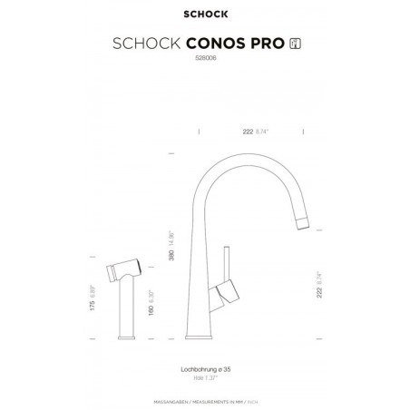 Schock CONOS 528.006 PRO kuhinjska slavina