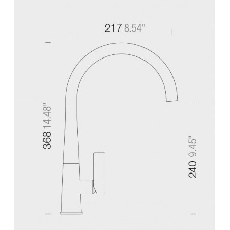 Schock GOTA 521.120S/W BIJELA kuhinjska slavina