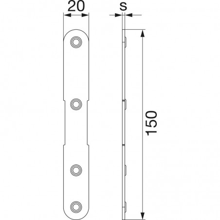 MACO RUSTICO podloga za nosač grilja MV razmak 15 mm, 2 mm, crna