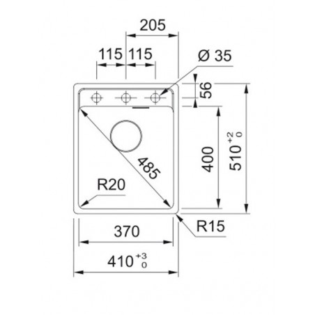 Franke MRG 610-37 TL A Maris 2.0 Black Collection, sudoper sa daljinskim 114.0659.123
