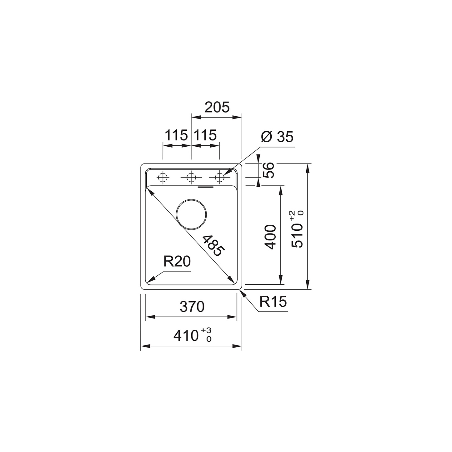 Franke MRG 610-37 TL A Maris 2.0, sudoper sa daljinskim