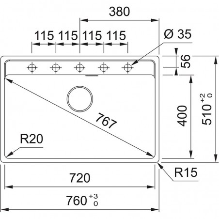 Franke MRG 610-72 A Maris 2.0, sudoper sa daljinskim