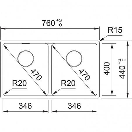 Franke MRG 620-35-35 Maris 2.0, sudoper bez daljinskog