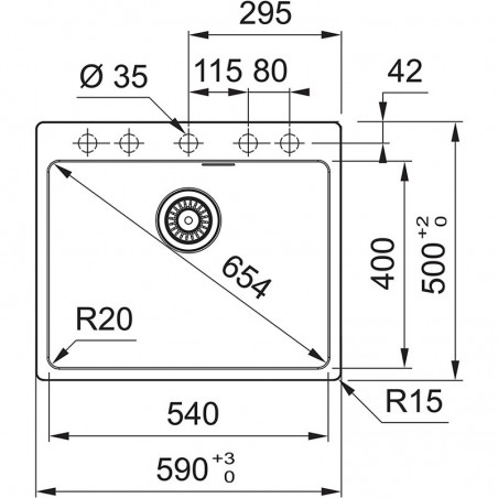 Franke MRG 610-54 FTL Maris, sudoper bez daljinskog