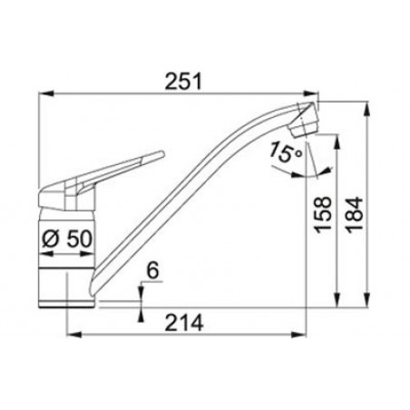 Franke Novara Plus kuhinjska slavina, mat crna 115.0659.961