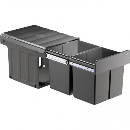 WESCO Profiline Double-Master 40 DT ugradbena kanta za smeće, 2 x 16L, antracit