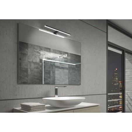 Domus line nadgradna Svjetiljka za ogledalo Aalto 500mm 8W, 4000 K prirodno bijela, crna mat, 230 V