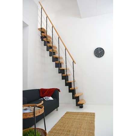 Modularne unutarnje stepenice QUATRO bijele / bukva