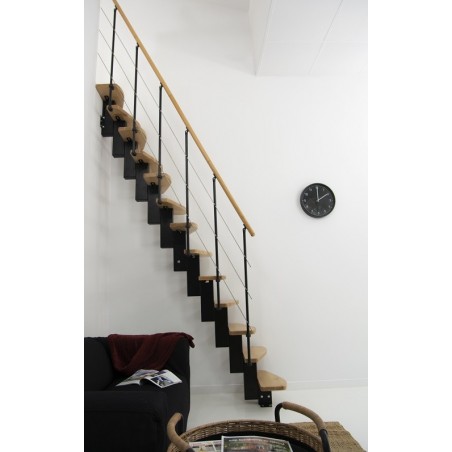 Modularne unutarnje stepenice QUATRO bijele / bukva