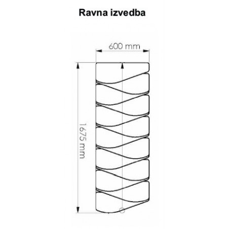 Montažne stepenice ravne QUATRO sivo / bukva