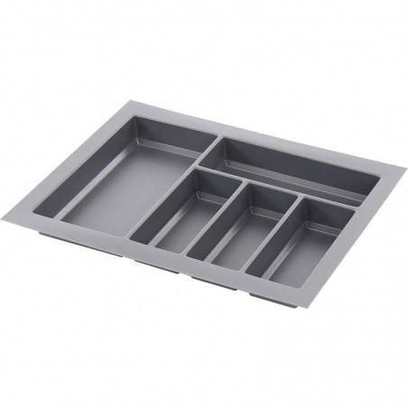 AGOFORM umetak za pribor za jelo Classico, ŠK 600 mm, dubina 440 mm, tamno sivi