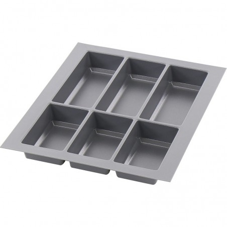 AGOFORM umetak za pribor za jelo Classico, ŠK 450 mm, dubina 490 mm, tamno sivi