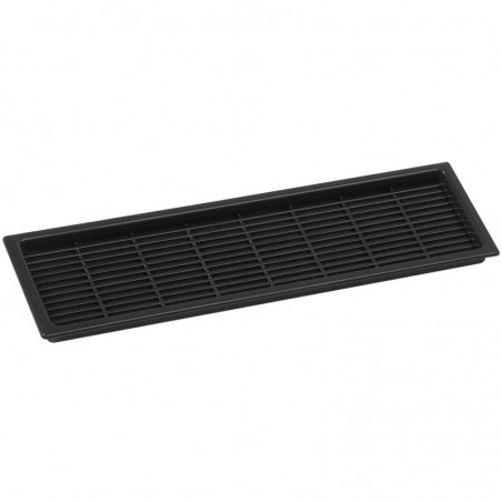 Unut. kutna ventilacijska rešetka, dulj. 171 mm, širina 42 mm, plastika, crna