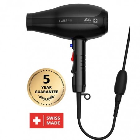 SOLIS SWISS AIR BLACK 360 - sušilo za kosu