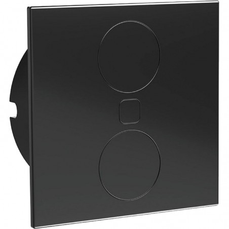 Ugradbena utičnica Duplex, 1 šuko utičnica + 1 USB punjač, crna