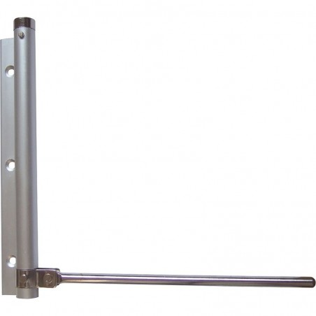 Zatvarač za vrata sa šipkom, dulj. poluge 175 mm, za vrata do 40 kg, alu sr. el.