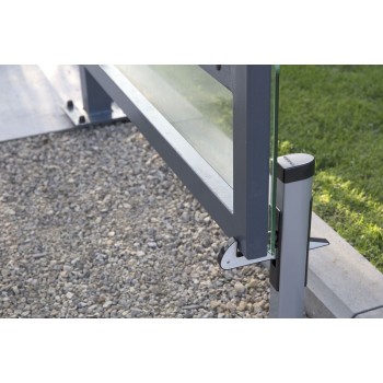 Držač za vrata ograde UGC,profil 500x57x42 mm,pod.visine 40mm,srebr.