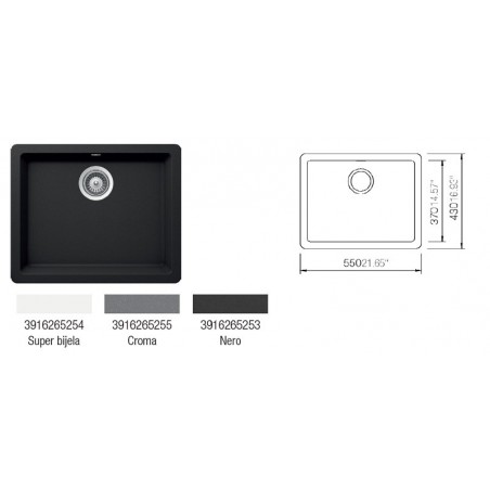 .Schock QUADRO N-100 sudoper  CRISTALITE+