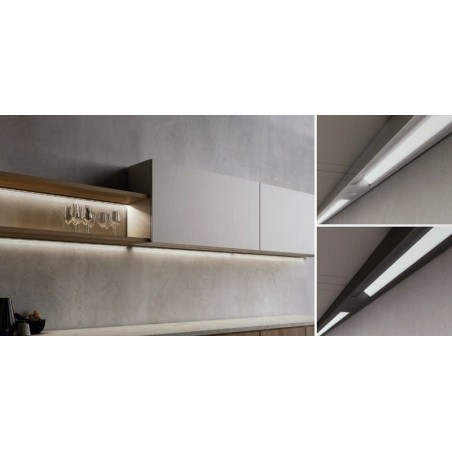 Domus Line Podgradna svjetiljka Blade TD s prigušivačem na dodir, 1200 mm aluminij