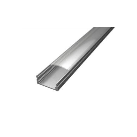 Led Profiles ALUMINIJSKI PROFIL NADGRADNI 1 + prozirni pokrov + završetak 2x + nosač 2x LP101-TRA