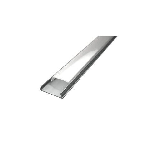 Led Profiles ALUMINIJSKI PROFIL NADGRADNI 5 + mliječni pokrov + završetak 2x  LP105-MLK