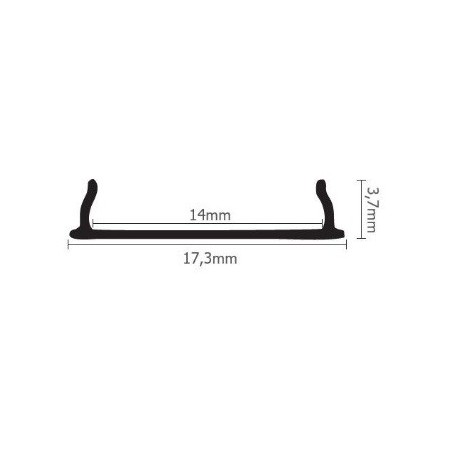 Led Profiles ALUMINIJSKI PROFIL NADGRADNI 5 + mliječni pokrov + završetak 2x  LP105-MLK