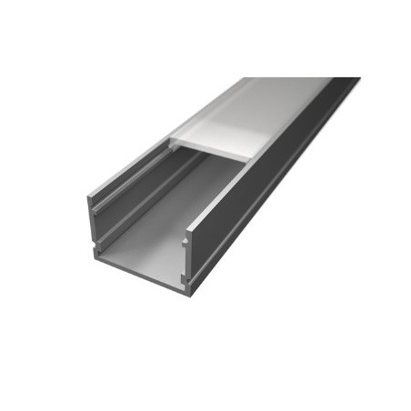 Led Profiles ALUMINIJSKI PROFIL NADGRADNI 7 + mliječni pokrov + završetak 2x + nosač 2x LP107-MLK